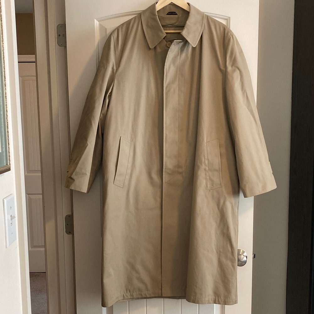Oleg Cassini Classic Beige Trench Coat